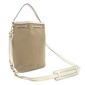 Prada bag leather shoulder Talco brown handbag jacquard White Corda Ivory logo